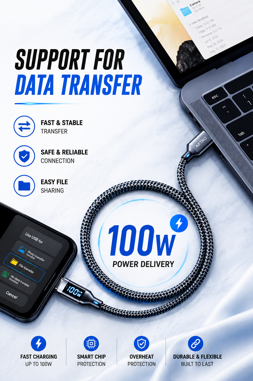 AXTRO USB-C Fast Charging Cable