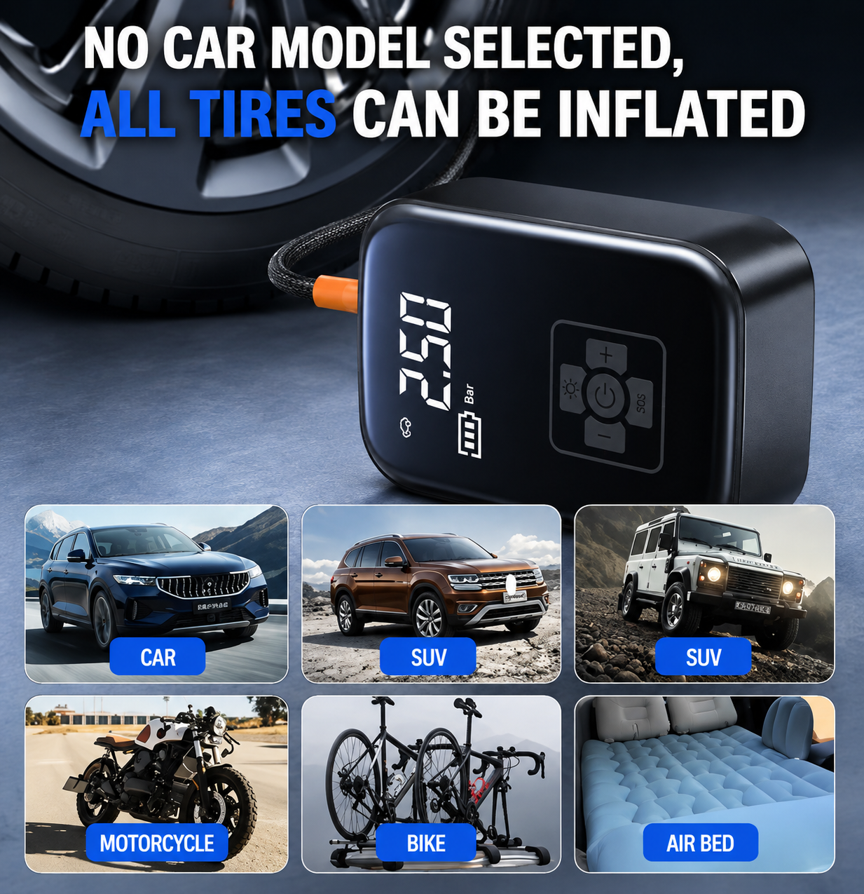 AXTRO Portable Car Air Compressor