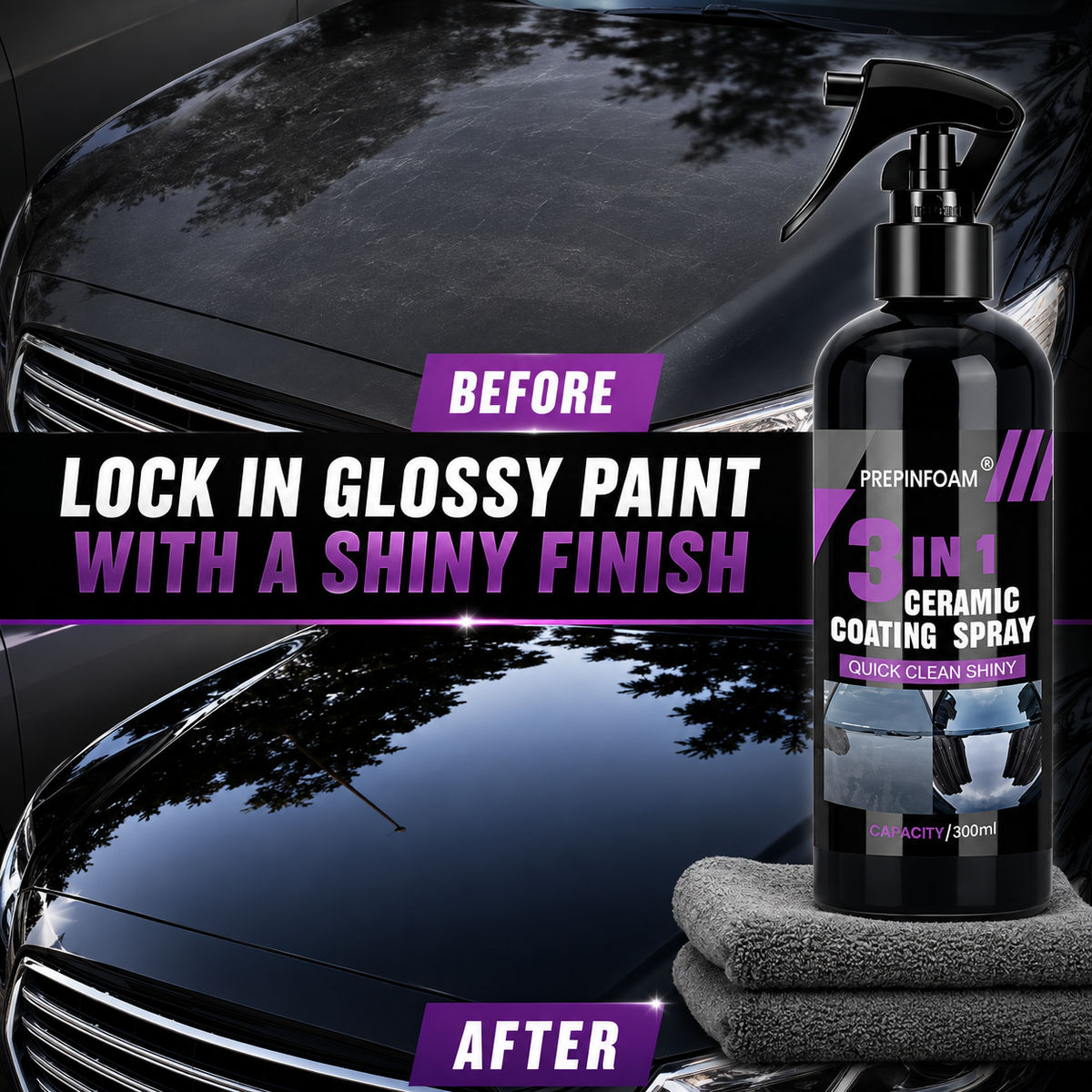 AXTRO 3-in-1 Ceramic Liquid Ceramic Coating Spray