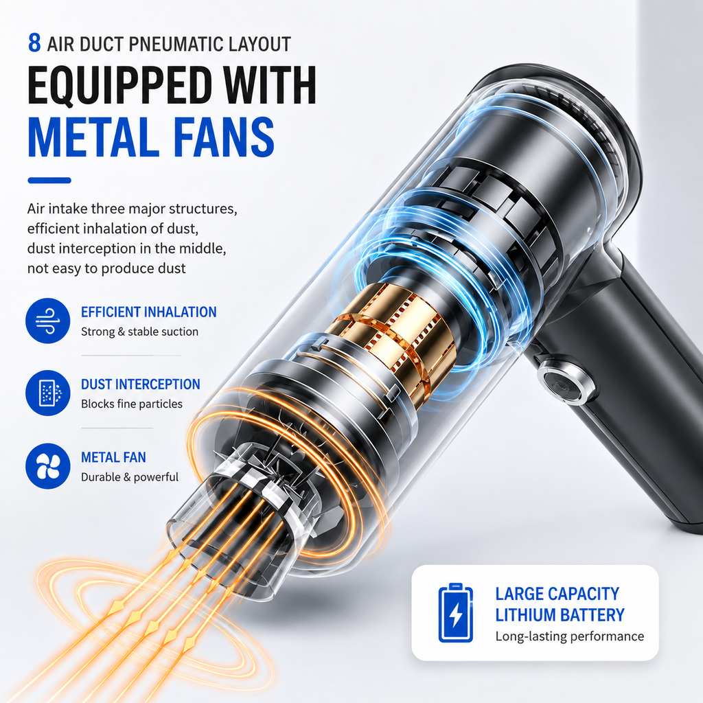 AXTRO Cordless Car Vacuum Cleaner
