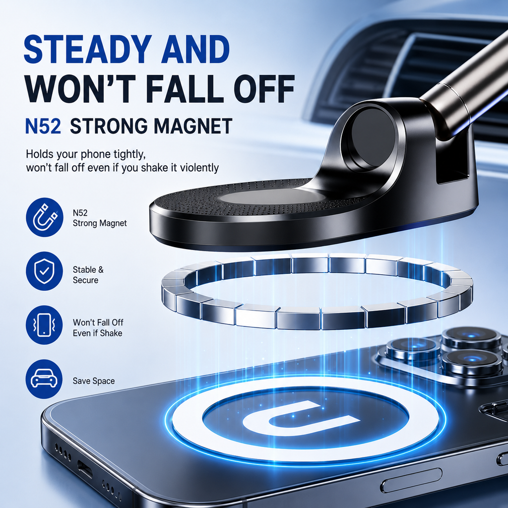 AXTRO Magnetic Vacuum Phone Bracket 360°