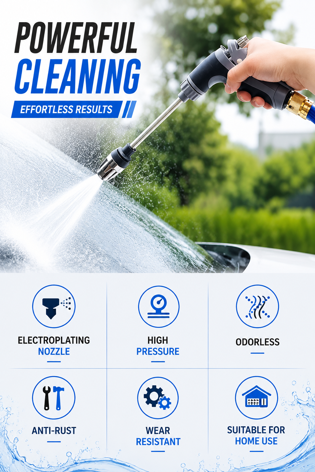 AXTRO High-Pressure Car Washing Water Gun