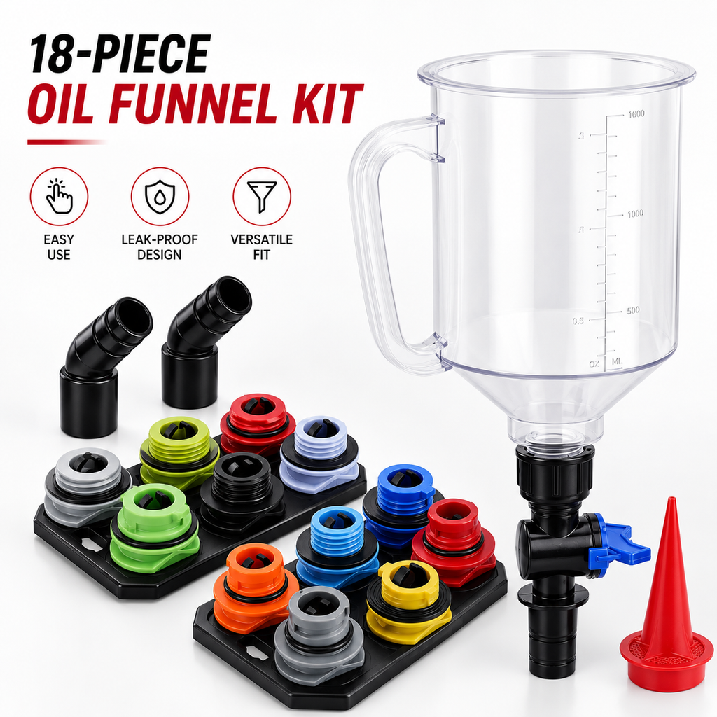 AXTRO Piece Oil Funnel Kit