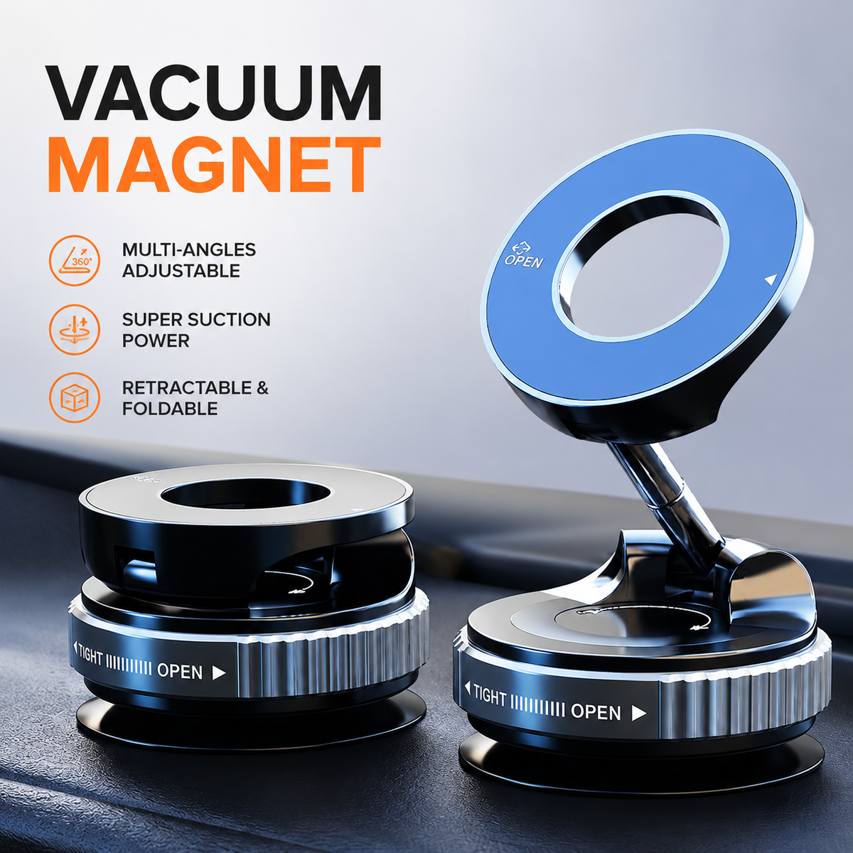 AXTRO Magnetic Vacuum Phone Bracket 360°