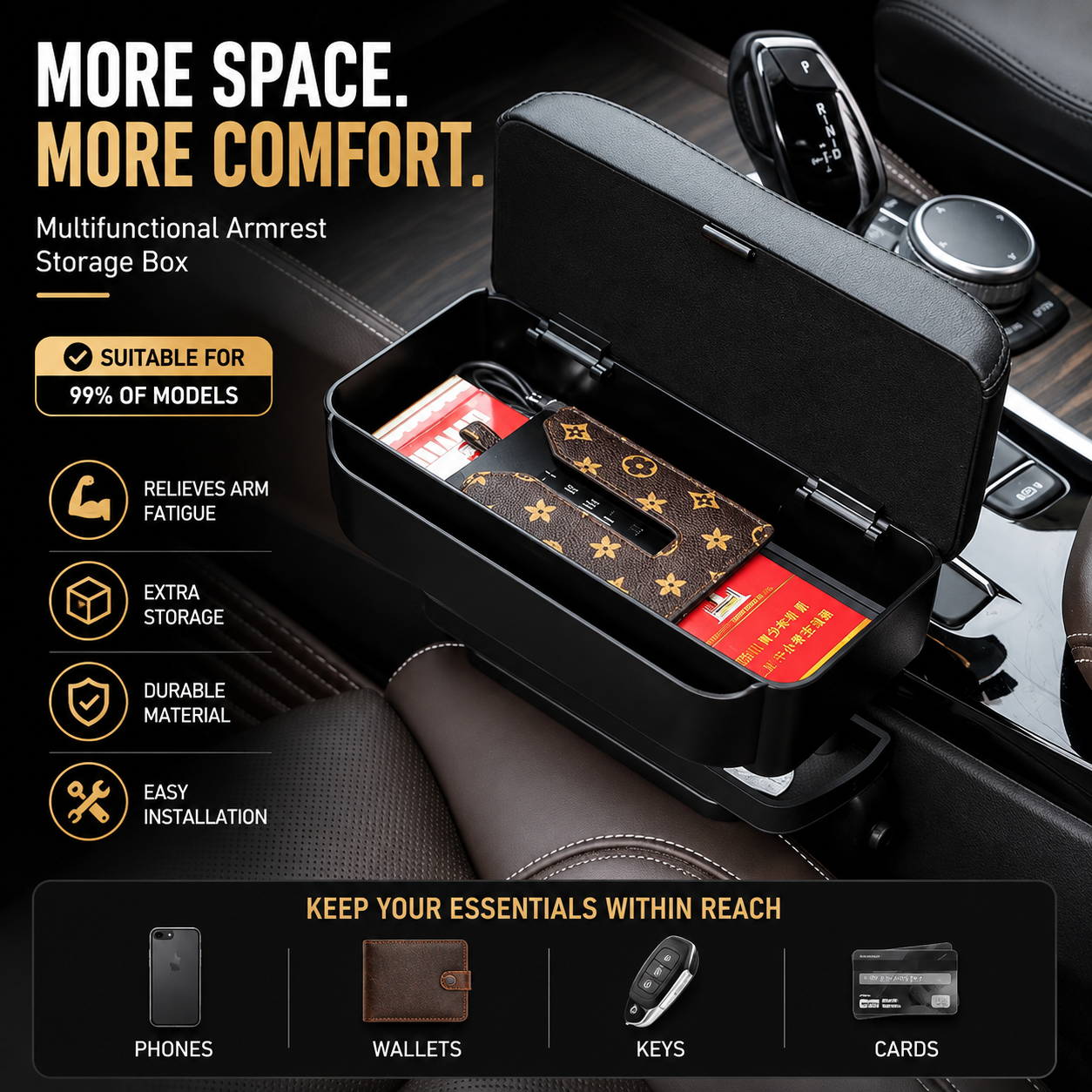 AXTRO Car Central Armrest Pad