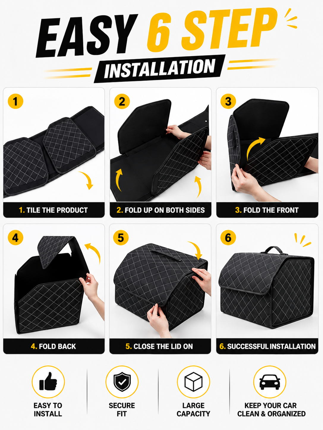 AXTRO Car Trunk Organizer