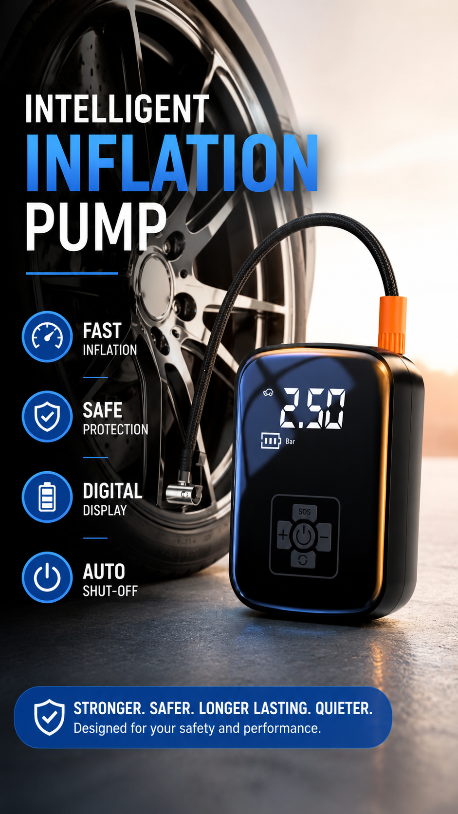 AXTRO Portable Car Air Compressor