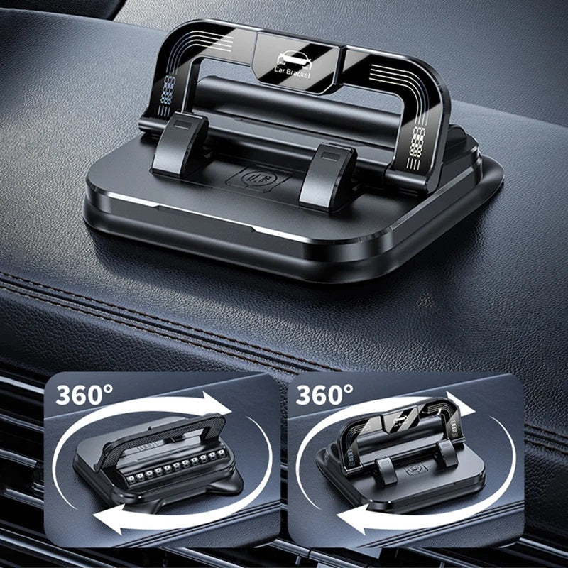 AXTRO Car Phone Mount Anti Slip Silicone Dashboard Phone Holder 360-Degree Free Rotation Universal Head-Up Navigation Holder