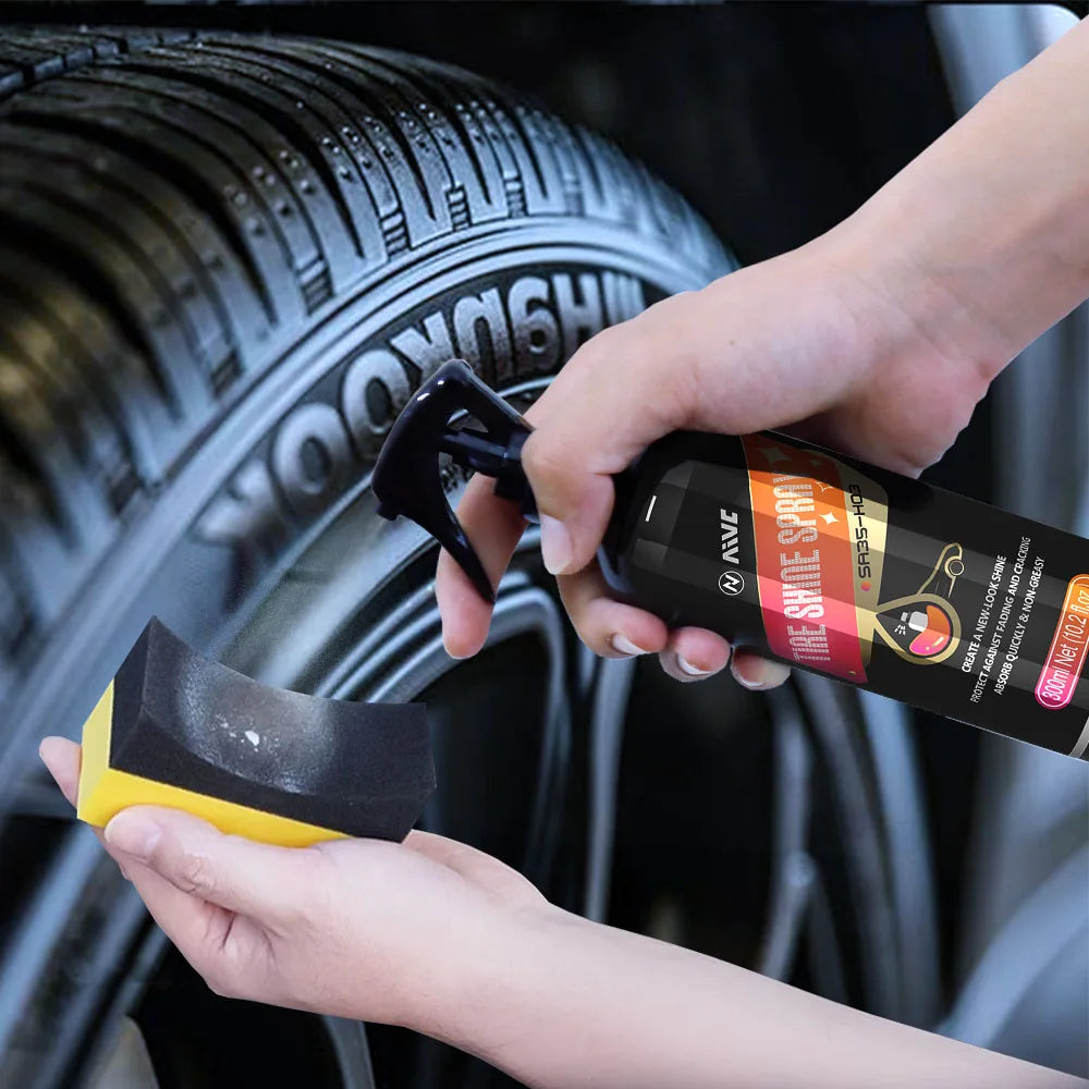 AXTRO Car Tire Shine Coating – UV Protection & Glossy Finish